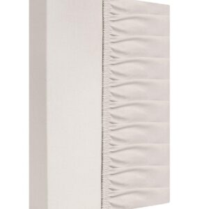 Prześcieradło bawełniane z gumką 220x200 ekri kremowe na materac o wysokości do 25 cm