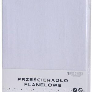 Prześcieradło flanelowe bez gumki 220x240 białe