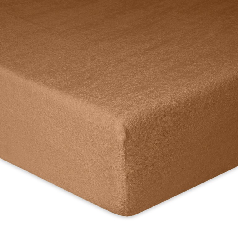 Prześcieradło frotte z gumką 120x200 brązowe 17 Premium - obrazek 2