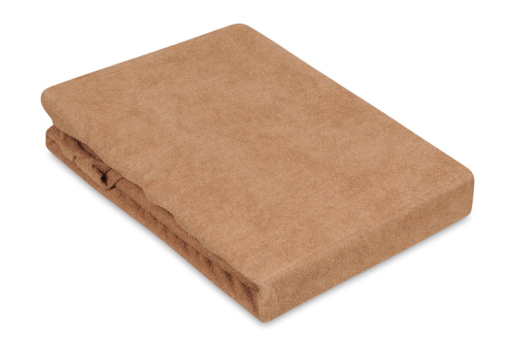 Prześcieradło frotte z gumką 120x200 brązowe 17 Premium - obrazek 8