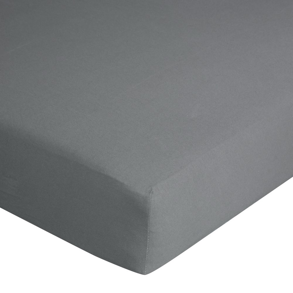 Prześcieradło jersey z gumką 220x200 stalowe na wysoki materac 30 cm 125 g/m2 - obrazek 2