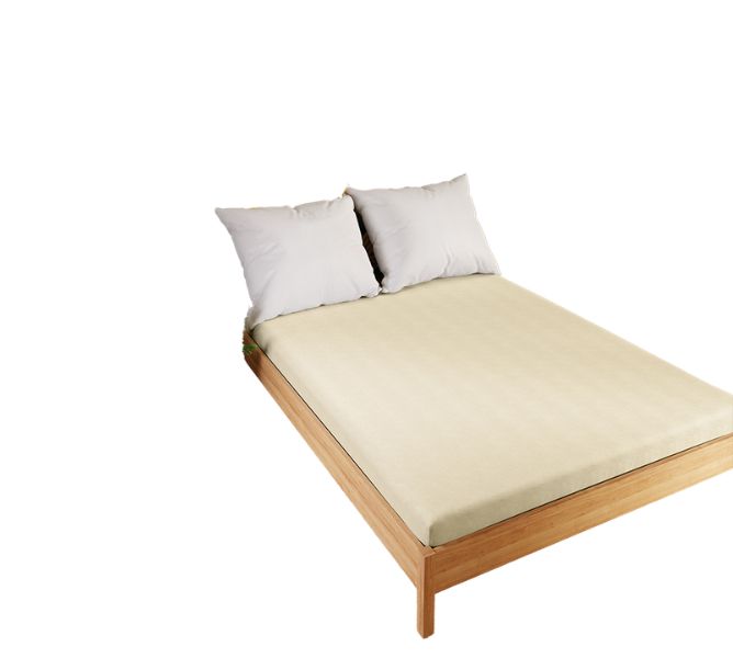 Prześcieradło jersey z gumką 90x200 Dreamy Premium kremowe 100033/JEG/012/090200/1
