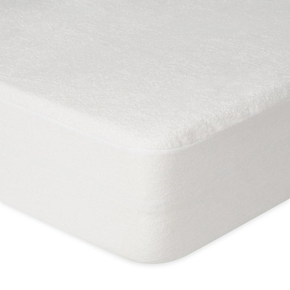 Prześcieradło nieprzemakalne 60x120 01 białe frotte z gumką do łóżeczka dziecięce podkład - obrazek 7