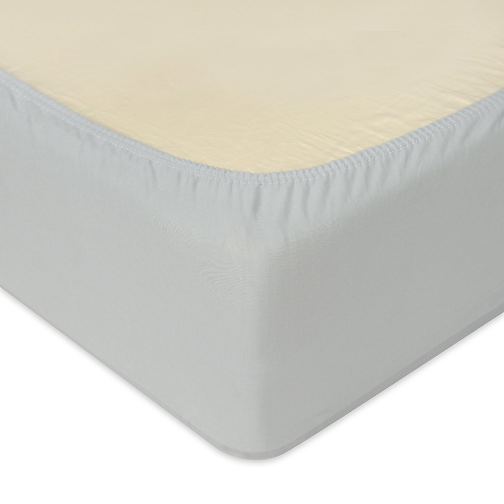 Prześcieradło nieprzemakalne 80x160 42 szare jersey z gumką do łóżeczka dziecięce podkład - obrazek 2