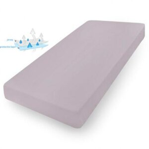 Prześcieradło nieprzemakalne 90x200 42 szare jersey z gumką podkład Matex
