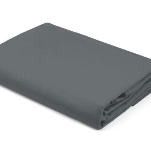 Prześcieradło satynowe 160x200 szare ciemne bez gumki jednobarwne Pure