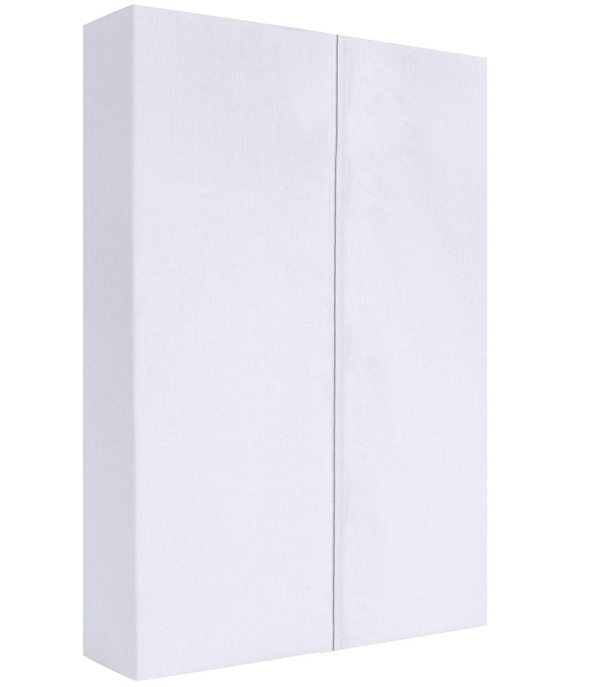 Prześcieradło satynowe 160x210 białe bez gumki
