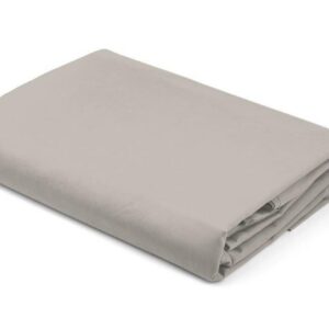 Prześcieradło satynowe 220x200 beżowe bez gumki jednobarwne Pure