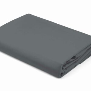 Prześcieradło satynowe z gumką 180x200 szare ciemne jednobarwne Pure