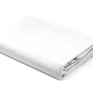 Prześcieradło satynowe z gumką 220x200 białe jednobarwne Pure