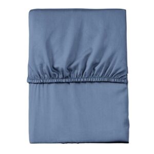 Prześcieradło z mikrofibry 140x200 niebieskie jednobarwne z gumką Poly