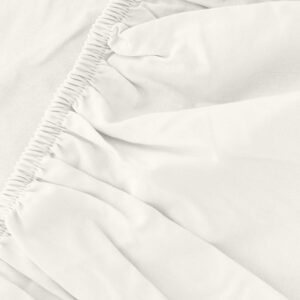 Prześcieradło z mikrofibry 160x200 kremowe jednobarwne z gumką Poly