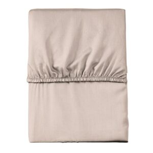 Prześcieradło z mikrofibry 180x200 beżowe jednobarwne z gumką Poly