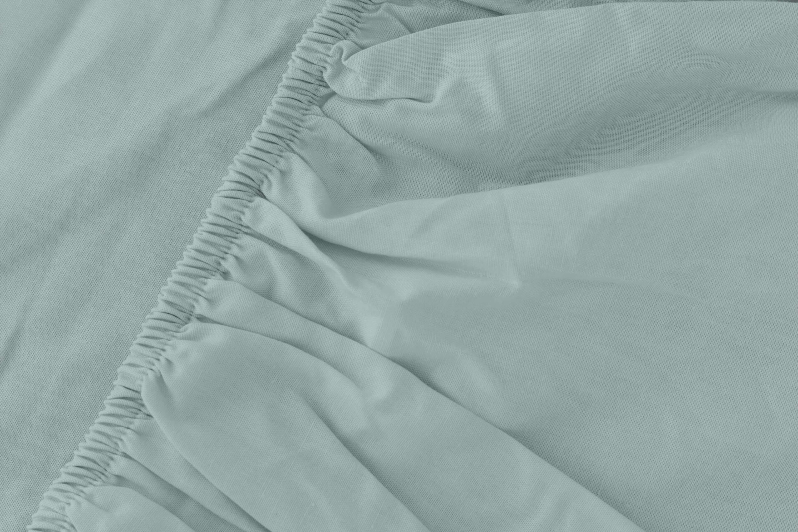 Prześcieradło z mikrofibry 180x200 miętowe jednobarwne z gumką Poly - obrazek 2