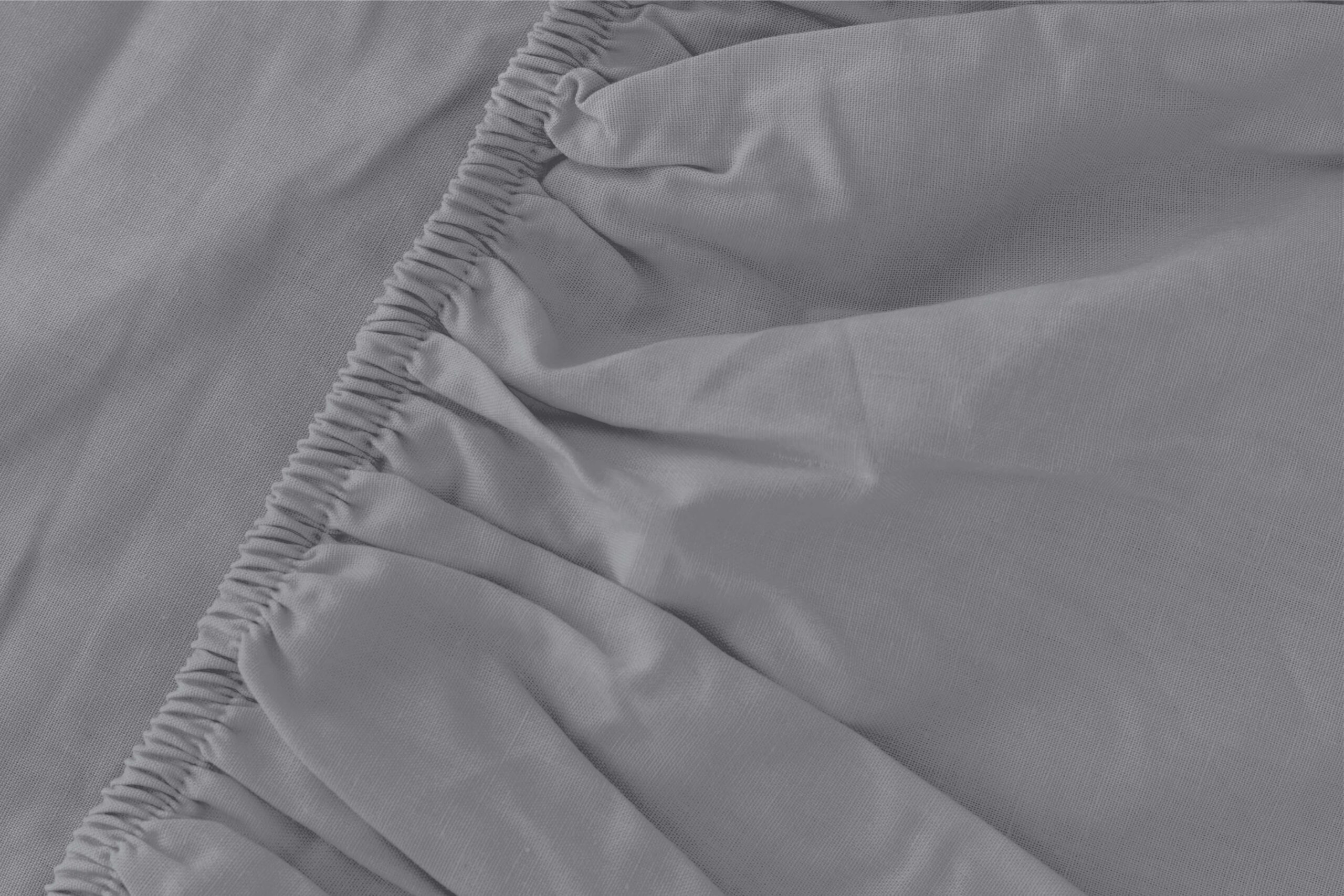 Prześcieradło z mikrofibry 220x200 szare jednobarwne z gumką Poly - obrazek 2