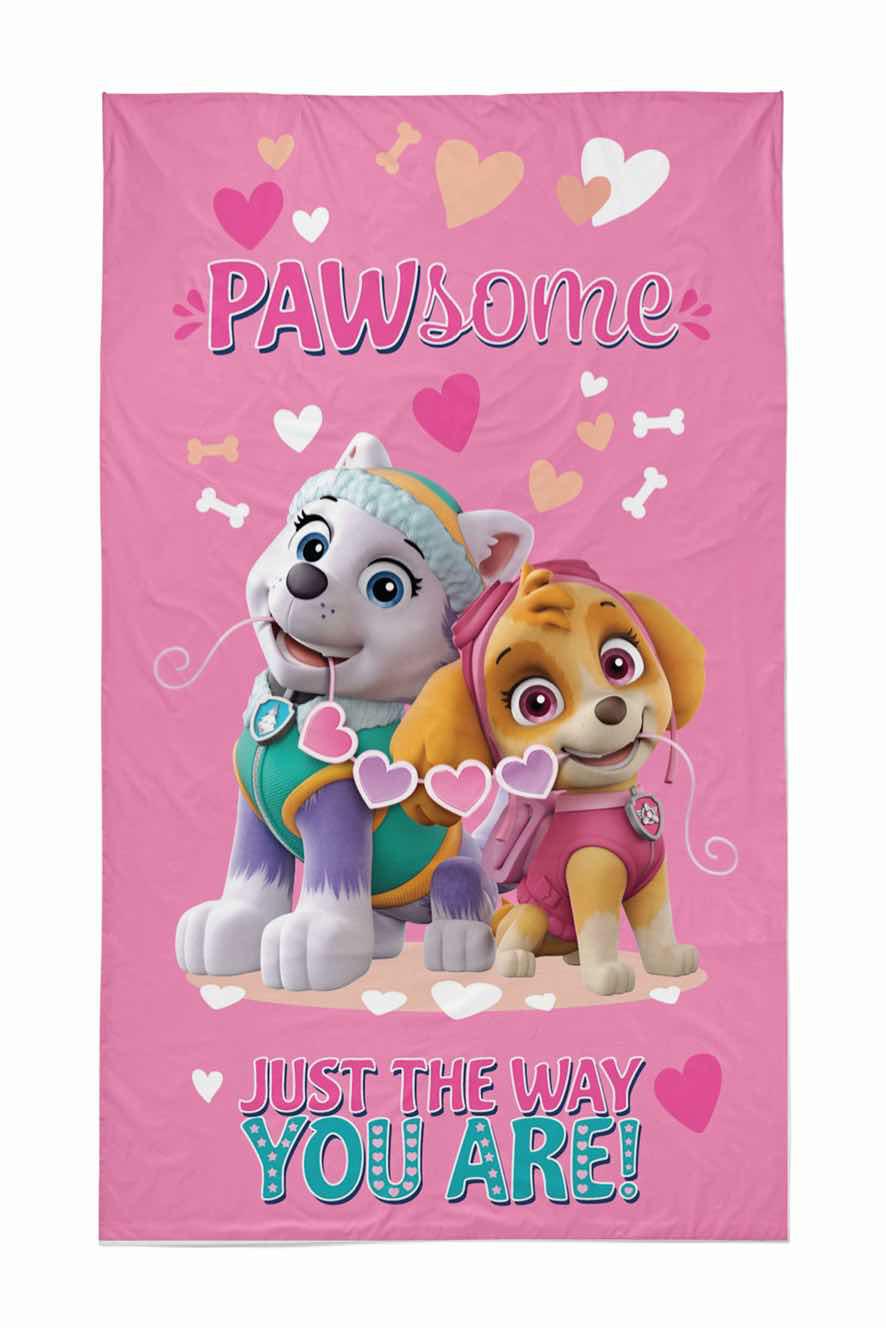 Ręczniczek do przedszkola 30x50 Psi Patrol różowy szary wielokolorowy dziecięcy bawełniany 20 T
