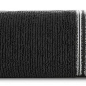 Ręcznik 30x50 Filon 11 czarny 530g/m2 Eurofirany
