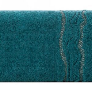 Ręcznik 50x90 Karin 07 turkusowy ciemny 500g/m2 Eurofirany