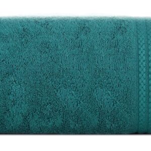 Ręcznik 50x90 Laris 05 turkusowy ciemny 550g/m2 Eurofirany