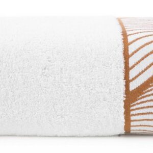 Ręcznik 70x140 Blanka 3 biały liście 500g/2 frotte Limited Collection Eurofirany