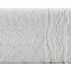 Ręcznik 50x90 Karin 04 srebrny 500g/m2 Eurofirany