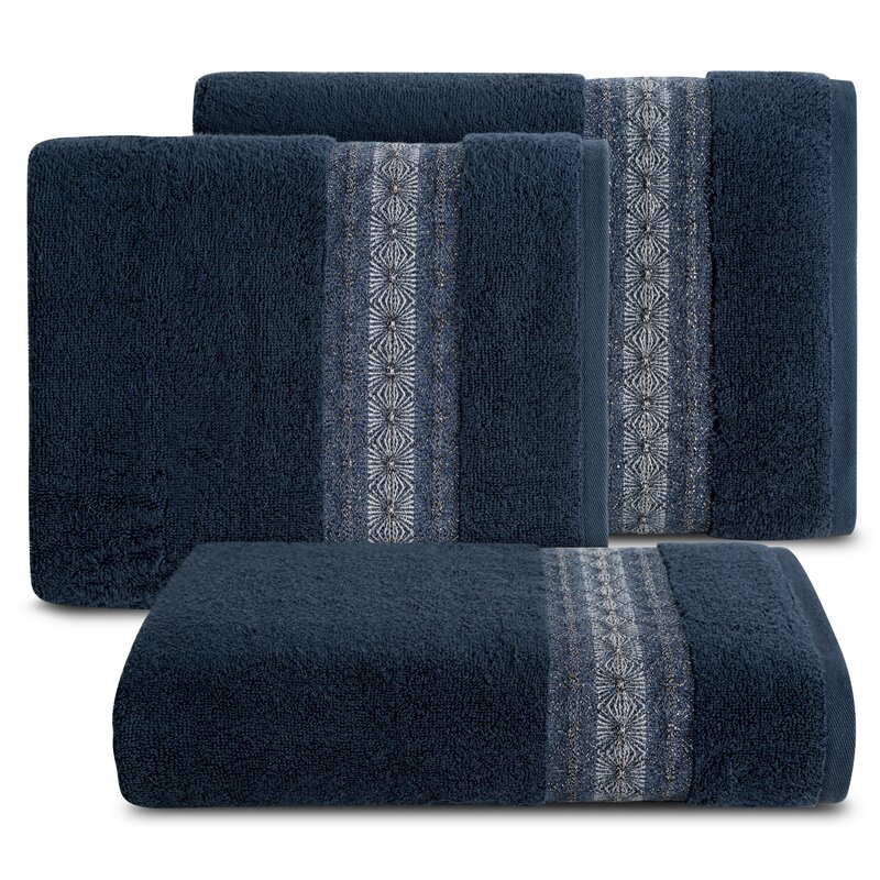 Ręcznik 70x140 Malika granatowy frotte 500g/m2 Eurofirany - obrazek 2