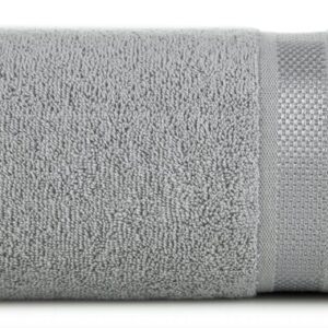 Ręcznik Abbie 100x150 srebrny 500 g/m2 frotte bawełniany Eurofirany