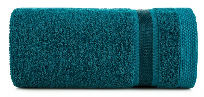 Ręcznik Abbie 100x150 turkusowy 500 g/m2 frotte bawełniany Eurofirany