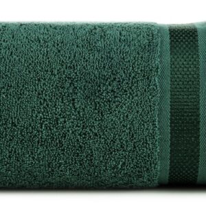 Ręcznik Abbie 100x150 zielony ciemny 500 g/m2 frotte bawełniany Eurofirany