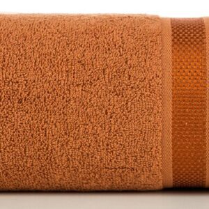 Ręcznik Abbie 50x90 pomarańczowy 500 g/m2 frotte bawełniany Eurofirany