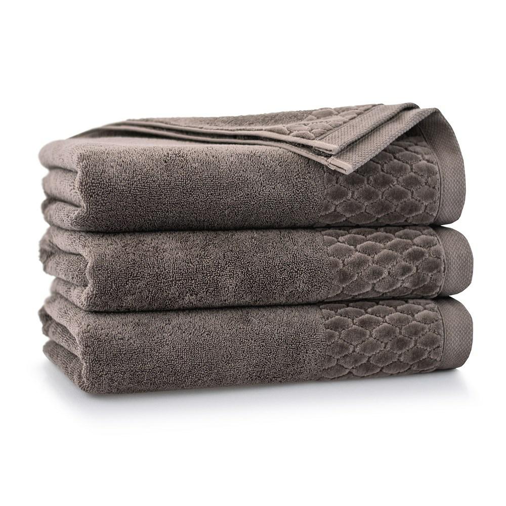 Ręcznik Carlo AG 70x140 brązowy taupe 500g/m2 - obrazek 2