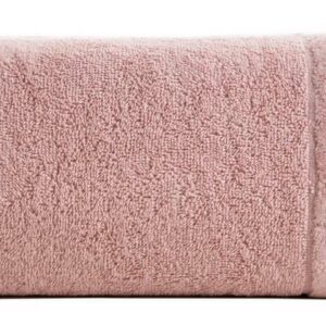 Ręcznik Damla 50x90 pudrowy różowy 500g/m2 frotte Eurofirany