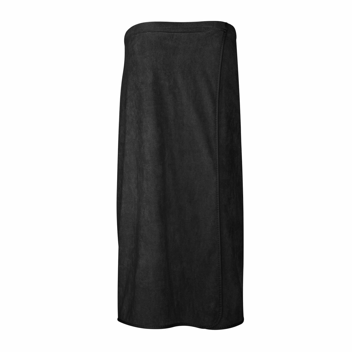 Ręcznik damski do sauny Pareo Active L/XL czarny mikrofibra - obrazek 2