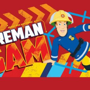 Ręcznik dziecięcy 40x60 Strażak Sam 6427 czerwony Fireman Sam bawełniany do przedszkola