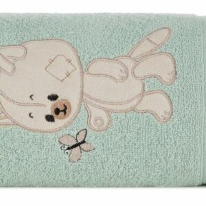 Ręcznik dziecięcy 50x90 Baby 66 miętowy Miś 450g/m2 Eurofirany