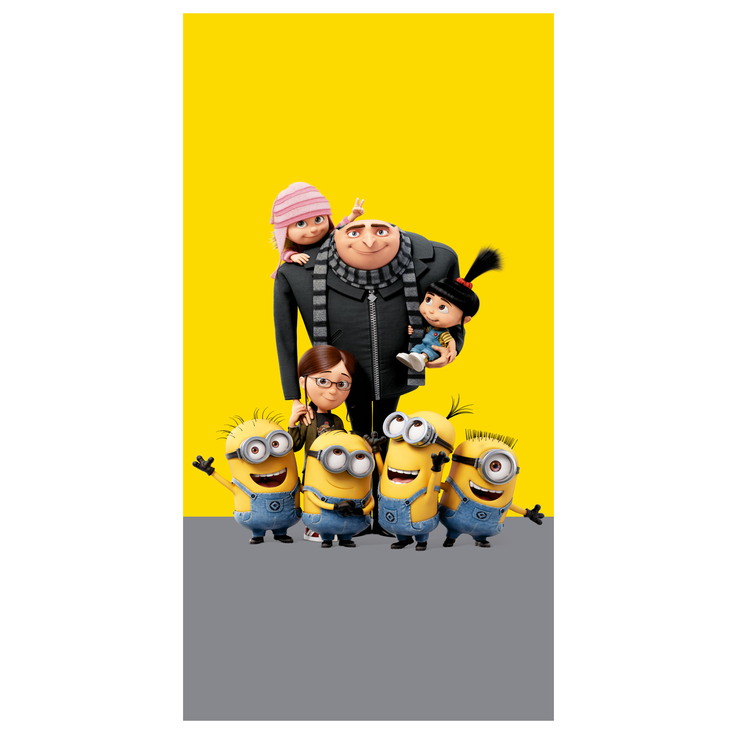 Ręcznik dziecięcy 70x140 Dru Gru i Minionki plażowy bawełniany C24