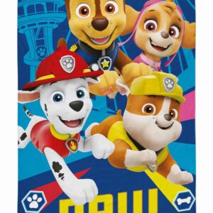 Ręcznik dziecięcy 70x140 Psi Patrol granatowy brązowy wielokolorowy bawełniany PP 26