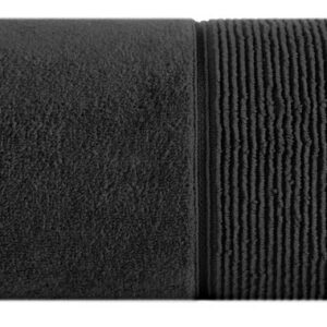 Ręcznik Emma 13 70x140 czarny 500g/m2 frotte Eurofirany