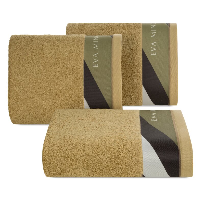 Ręcznik Eva 1 70x140 beżowy frotte 485 g/m2 frotte Eva Minge Eurofirany - obrazek 4