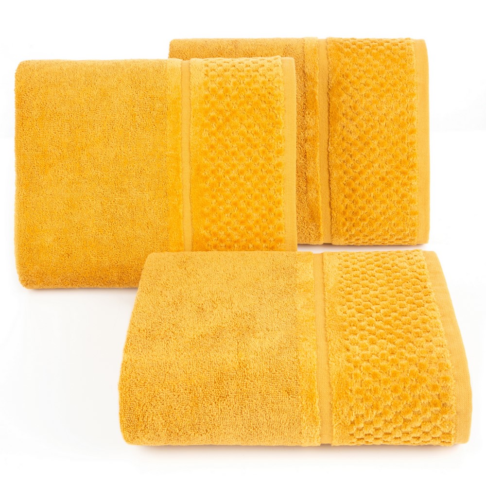 Ręcznik Ibiza 30x50 musztardowy 550g/m2 frotte Eurofirany - obrazek 2