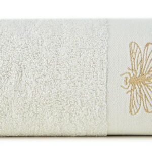 Ręcznik Lori 1 50x90 kremowy ważka 485g/m2 frotte Eurofirany