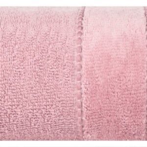 Ręcznik Mari 50x90 liliowy ciemny z welurową bordiurą 500g/m2 Eurofirany