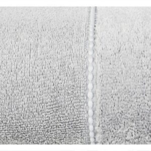 Ręcznik Mari 50x90 stalowy z welurową bordiurą 500g/m2 Eurofirany
