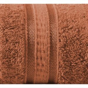 Ręcznik Mila 50x90 ceglasty bambusowy frotta 500g/m2 Eurofirany