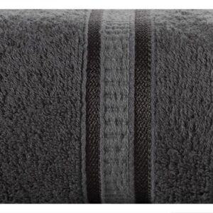 Ręcznik Mila 50x90 grafitowy bambusowy frotta 500g/m2 Eurofirany