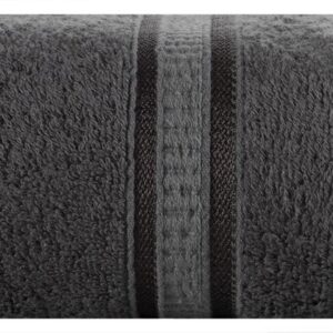 Ręcznik Mila 70x140 grafitowy bambusowy frotta 500g/m2 Eurofirany