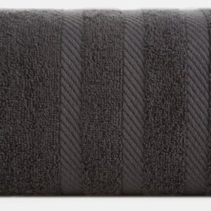 Ręcznik Milo 100x150 czarny 500 g/m2 frotte bawełniany Eurofirany