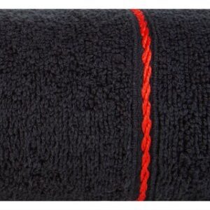 Ręcznik Mira 30x50 czarny 18 frotte 500 g/m2 Eurofirany
