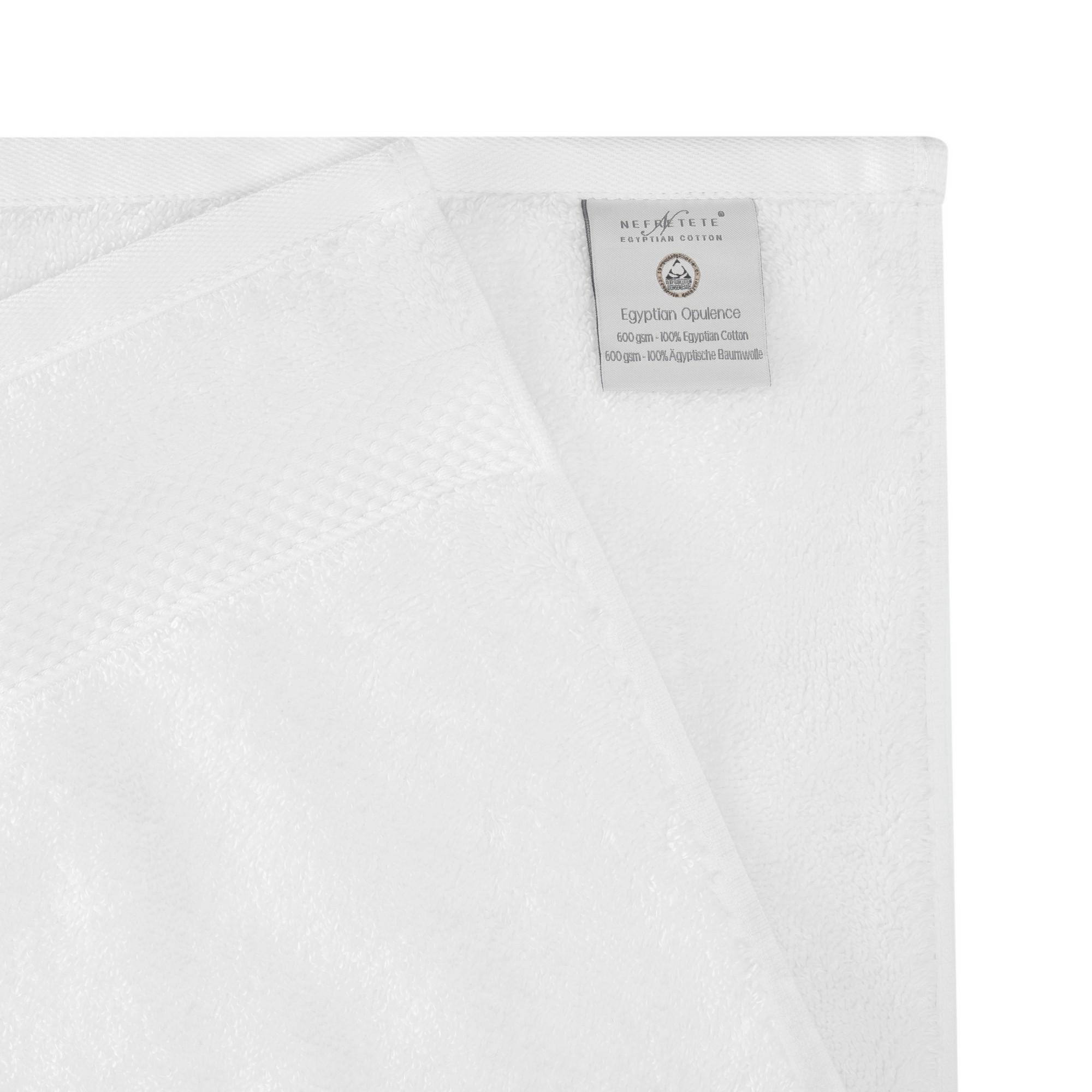 Ręcznik Opulence 50x100 biały z bawełny egipskiej 600 g/m2 Nefretete - obrazek 2