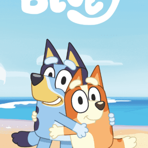 Ręcznik plażowy 70x140 Bluey pieski niebieski Kids25